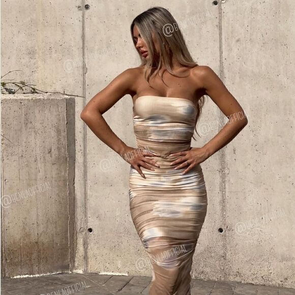 ZARA PRINTED TULLE SKIRT - Picture 4 of 9